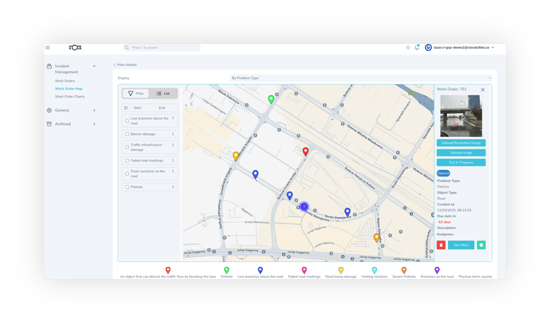 cloud city 311 dashboard
